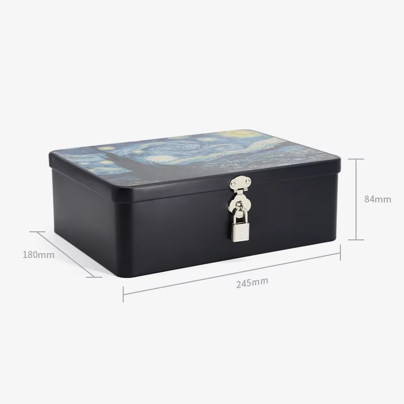 Custom Logo Lock Tin Gift Box05