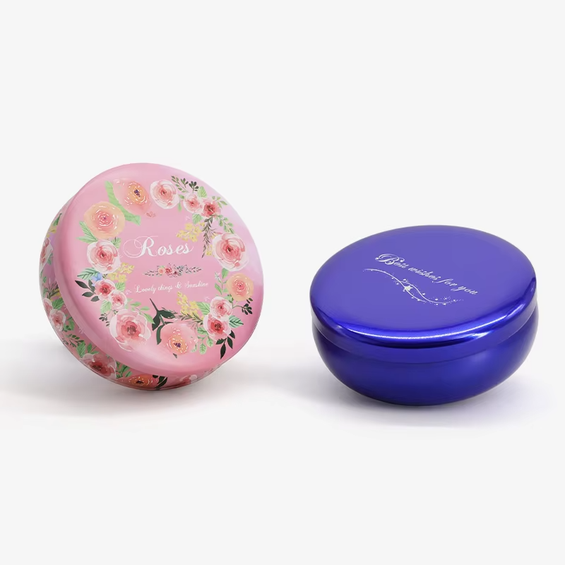 Custom Round Coffee Tea Tin Box 03