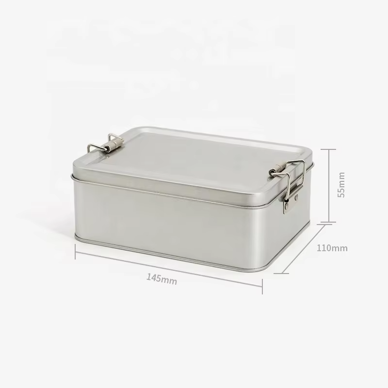 RTS Square Cake Tin Box with Lid 06