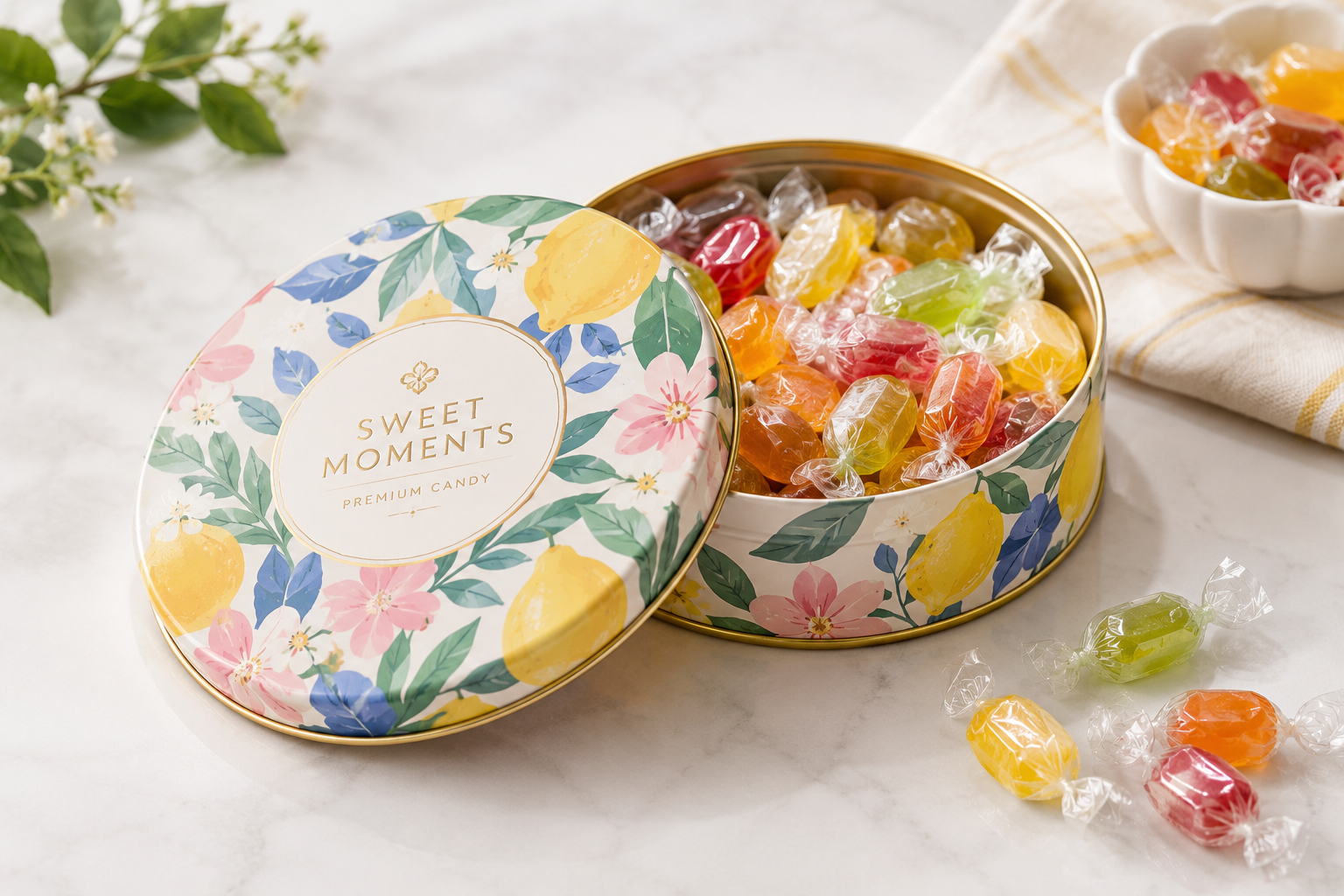 custom candy tin packaging for candy brands